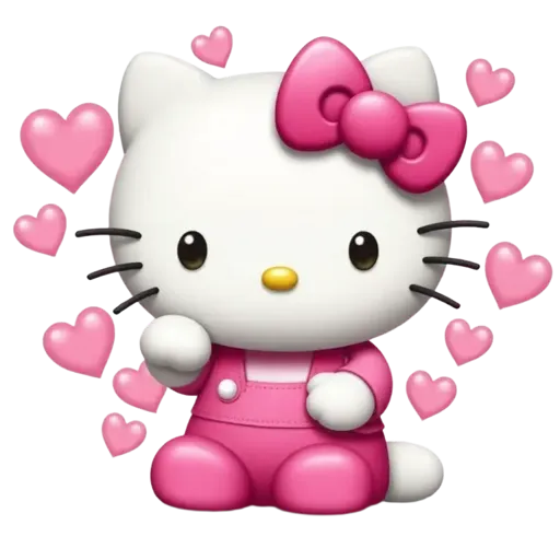 hello kitty with hearts