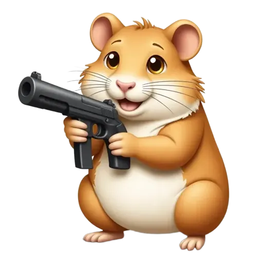 hamster with gun