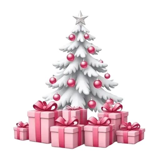 Light pink Christmas gifts