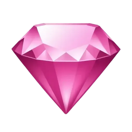 Cute shiny pink diamond