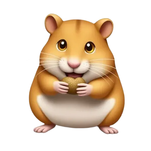 hamster eating a seed