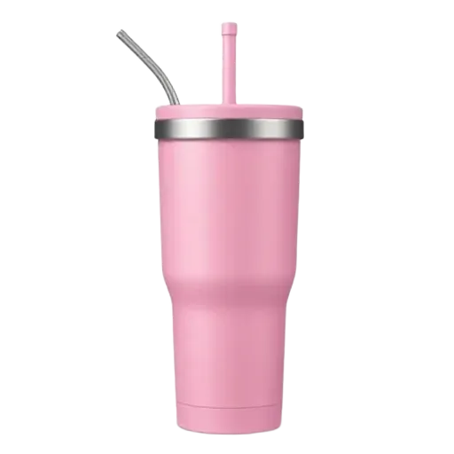 Light pink 40oz Stanley tumbler