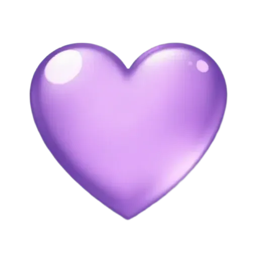 crea un corazón lila clarito