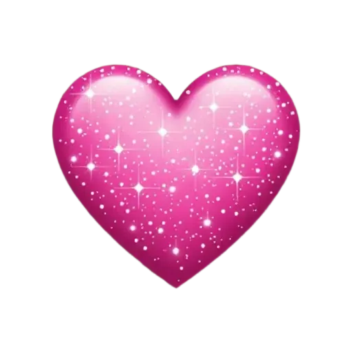 Pink sparkly heart