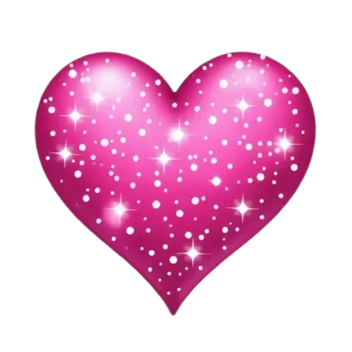Pink sparkly heart